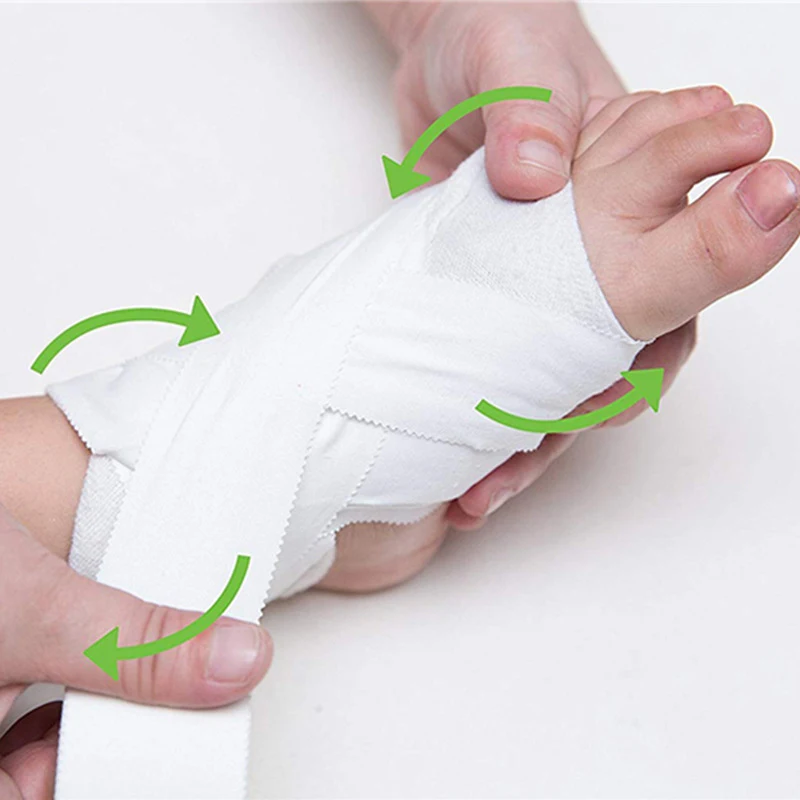 Ruban de sport athlétique blanc, rouleau de ruban de liaison sportif, bandage élastique, soins des blessures de fatigue, soutien en plein air, outil d'urgence