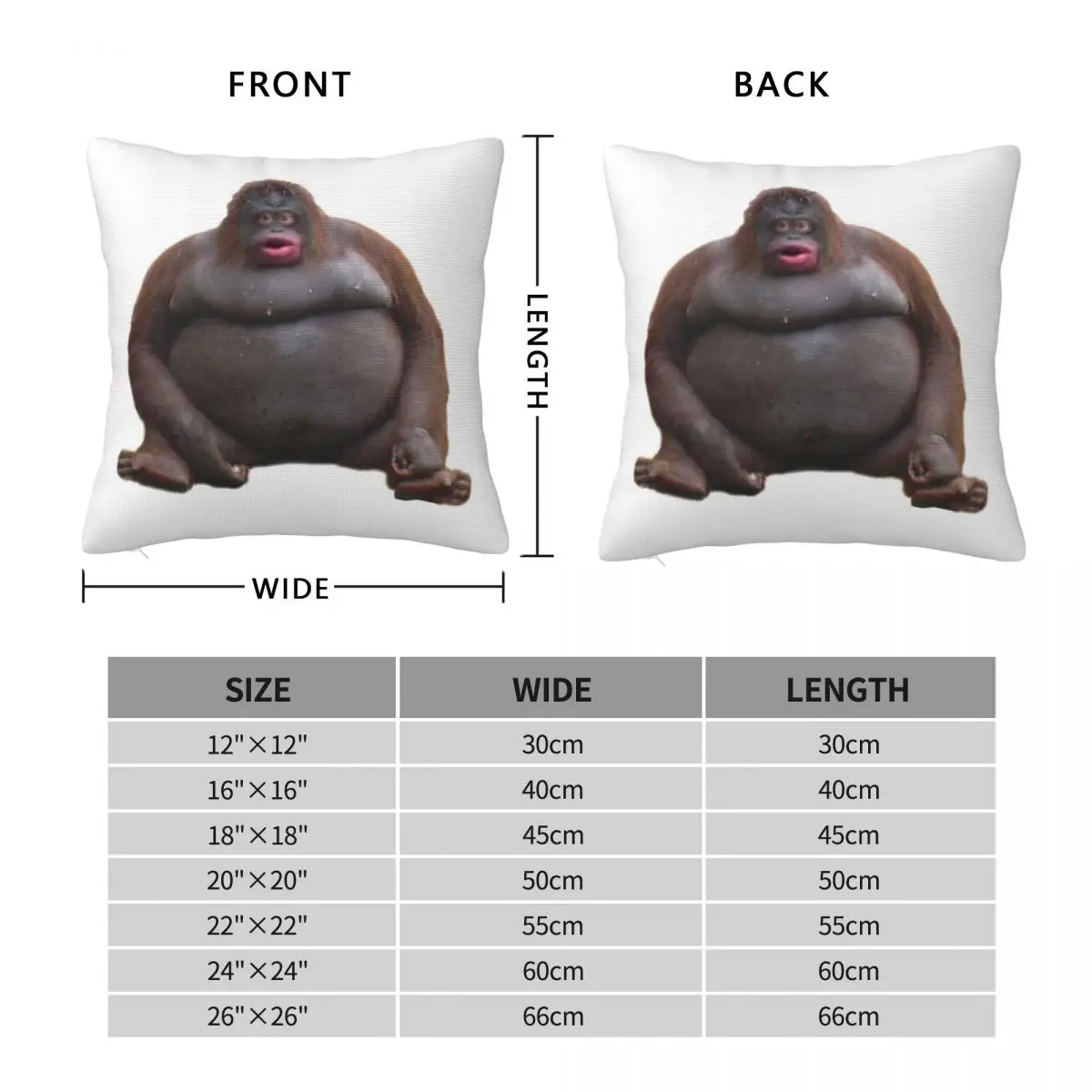 Le Monke Uh Oh Stinky Square Pillowcase Polyester Linen Velvet Creative Decor Throw Pillow Case Sofa Seater Cushion Cover 18