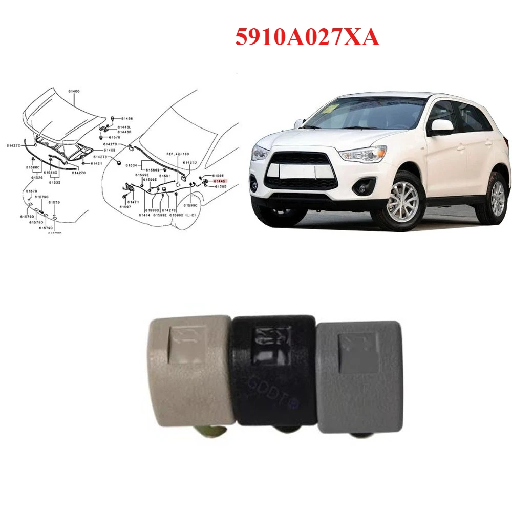 1 Piece Hood Lock for Asx Hood Latch for Outlander Release Engine Cover Lock for Lancer Engine Cover Handle 5910A027XA