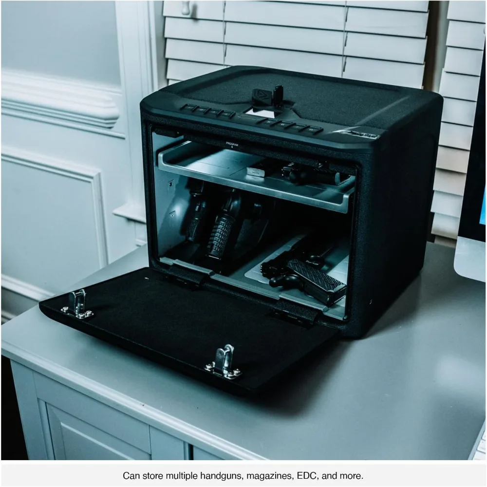 MX Series High Capacity Multiple Pistol Handgun Storage Available with Modular Interior, Backlit Keypad, and Auto-Open Door (Es