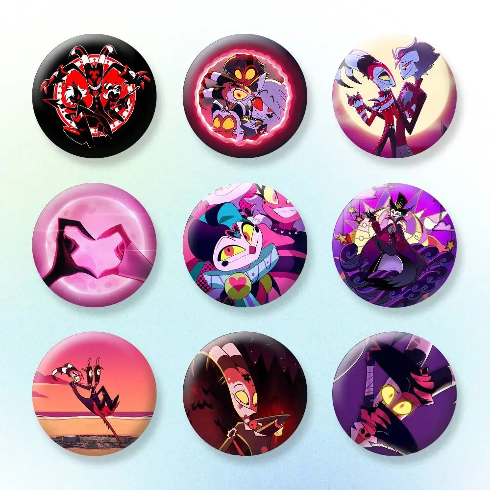 

H-Helluva Boss Button Pins Backpack Clothing Decor Brooch Badge Jewelry Gifts for Kids