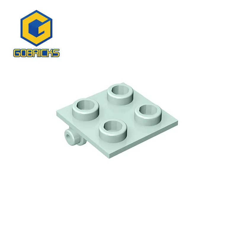 Gobricks 10PCS Bricks Hinge Brick 2 x 2 Top Plate compatible with lego 6134 children\'s toys Assembles Building Blocks Technical