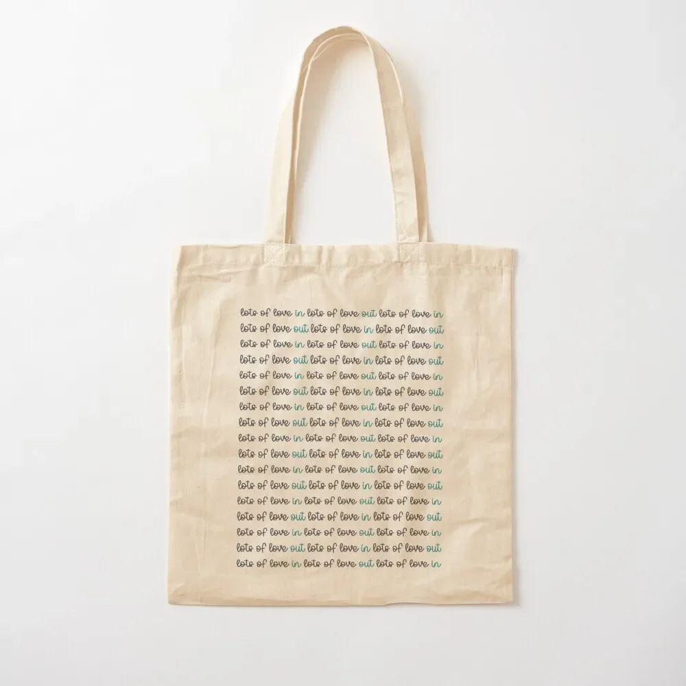 

lots of love in lots of love out YWA Tote Bag canvas shopping bag canvas bags Tote Bag