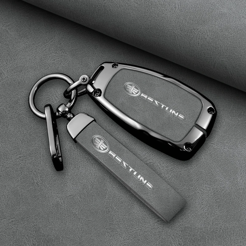 For FAW Besturn X80 2018 2019 2020 2021 Keychain Accessories Zinc Alloy Car Smart Remote Key Case Cover Protector Holder Shell
