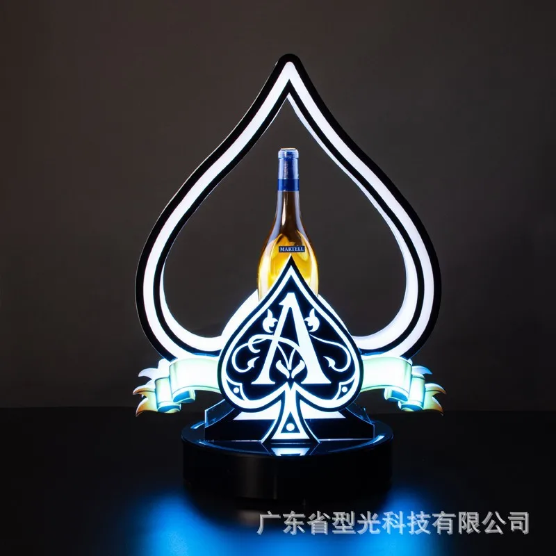 

Светодиодная светящаяся лопата, акриловое сиденье для вина, светящаяся зарубежная витрина, барный реквизит, КТВ, сиденье короля шампанского