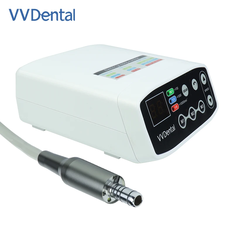 

VVDental Dental Electric Grinder Brushless Motor 3 Speed Ratios High Speed Low Noise QI901 LED Fiber Optical Dentistry Tool