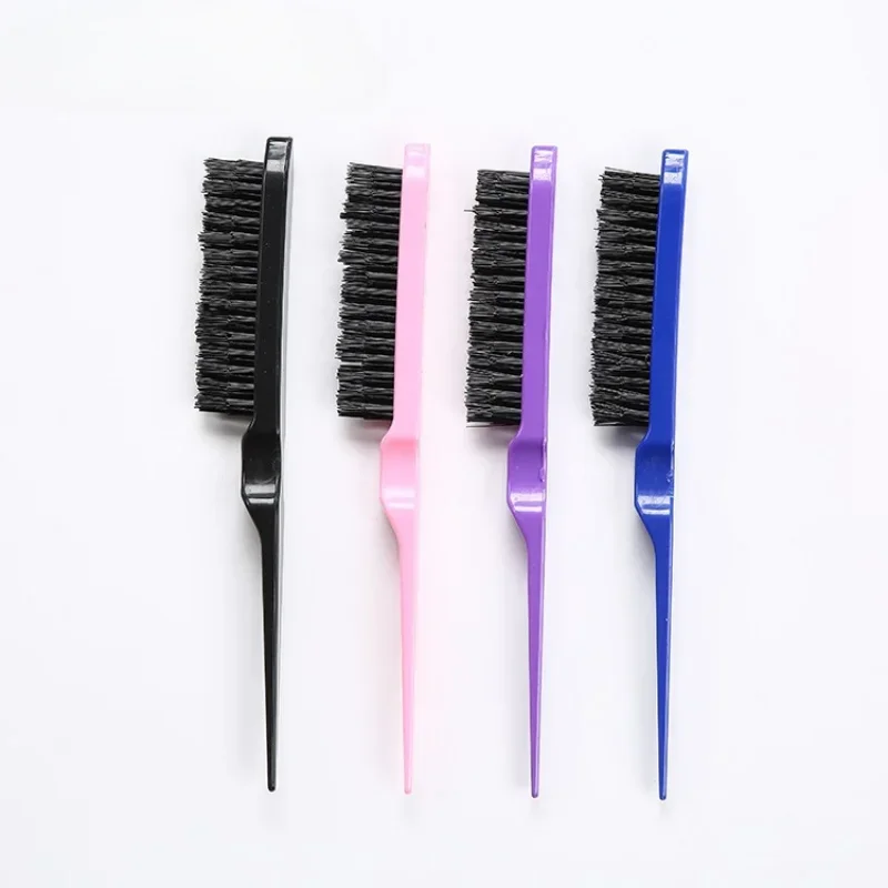 Professional Hair Brushes Comb Teasing Back Combing Hair Brush Slim Line Styling Tools 4 Colors Wholesale Hair Comb Edge Brush