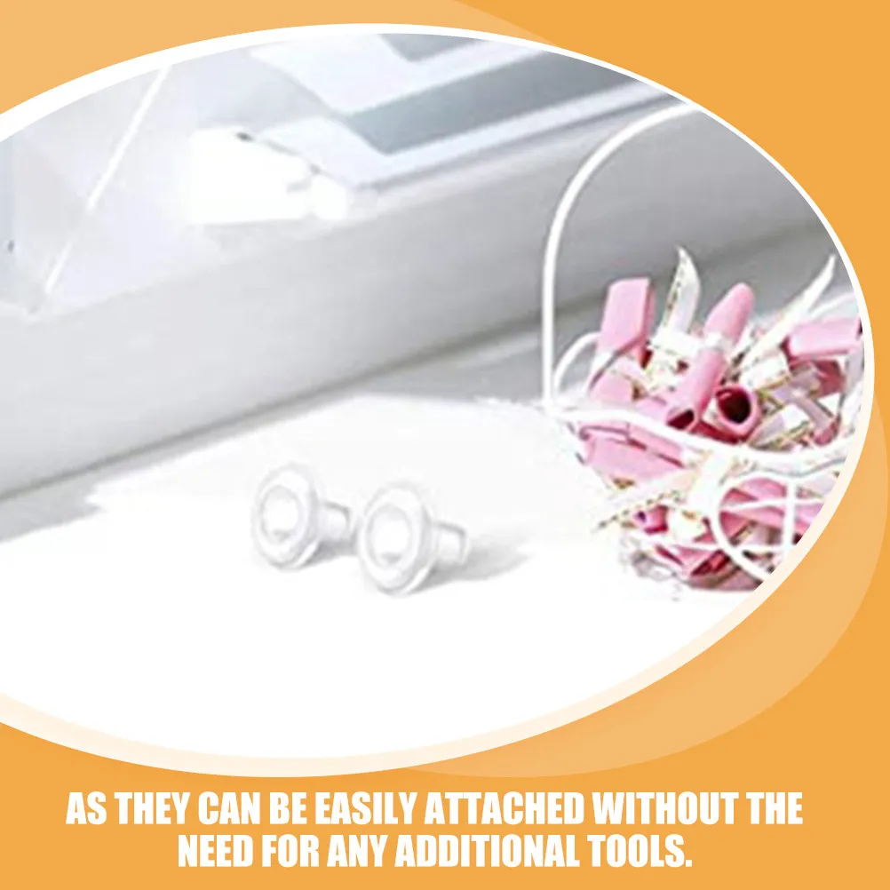 40Pcs Blinds Bottom Rail Cord Plugs Plastic Ladder Cord Stopper Compatible Vertical Horizontal Blinds Bottom Rail Accessories