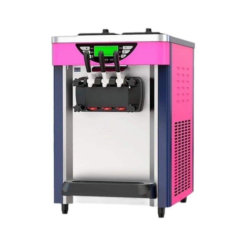 Ice Cream Machine, Commercial Ice Cream Machine Vertical Automatic Crispy Sundae Soft Desktop