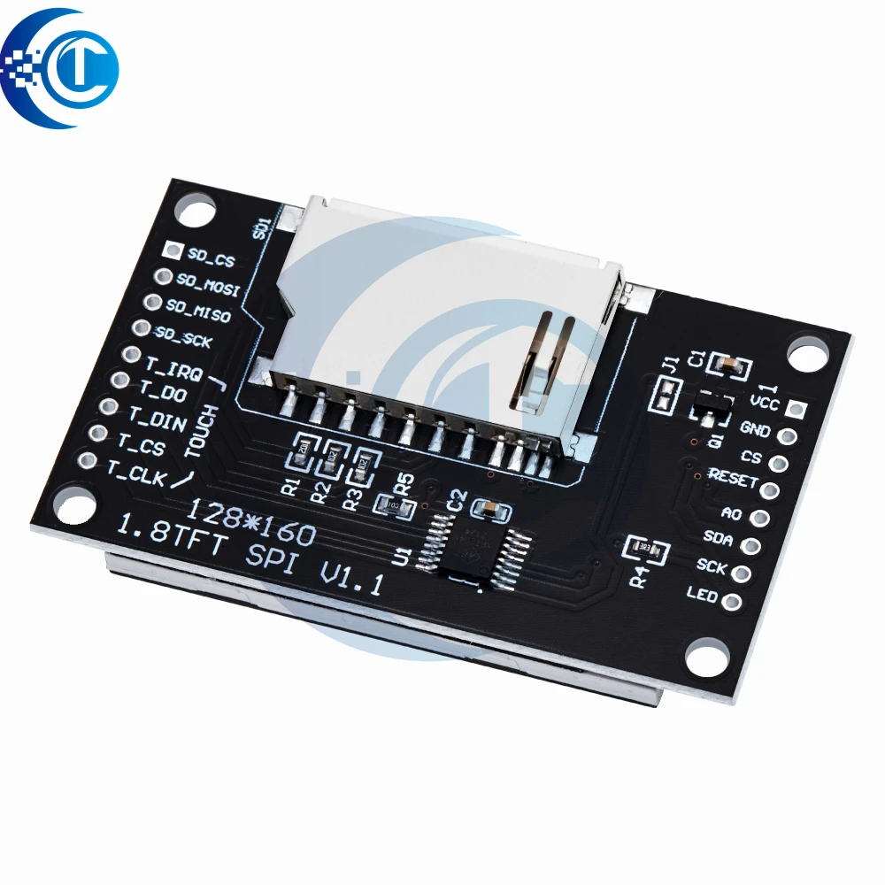 وحدة SPI TFT LCD مقاس 1.8 بوصة (128 × 160): محرك ST7735S مع وظيفة اللمس (4 دبابيس IO) متوافقة مع Arduino