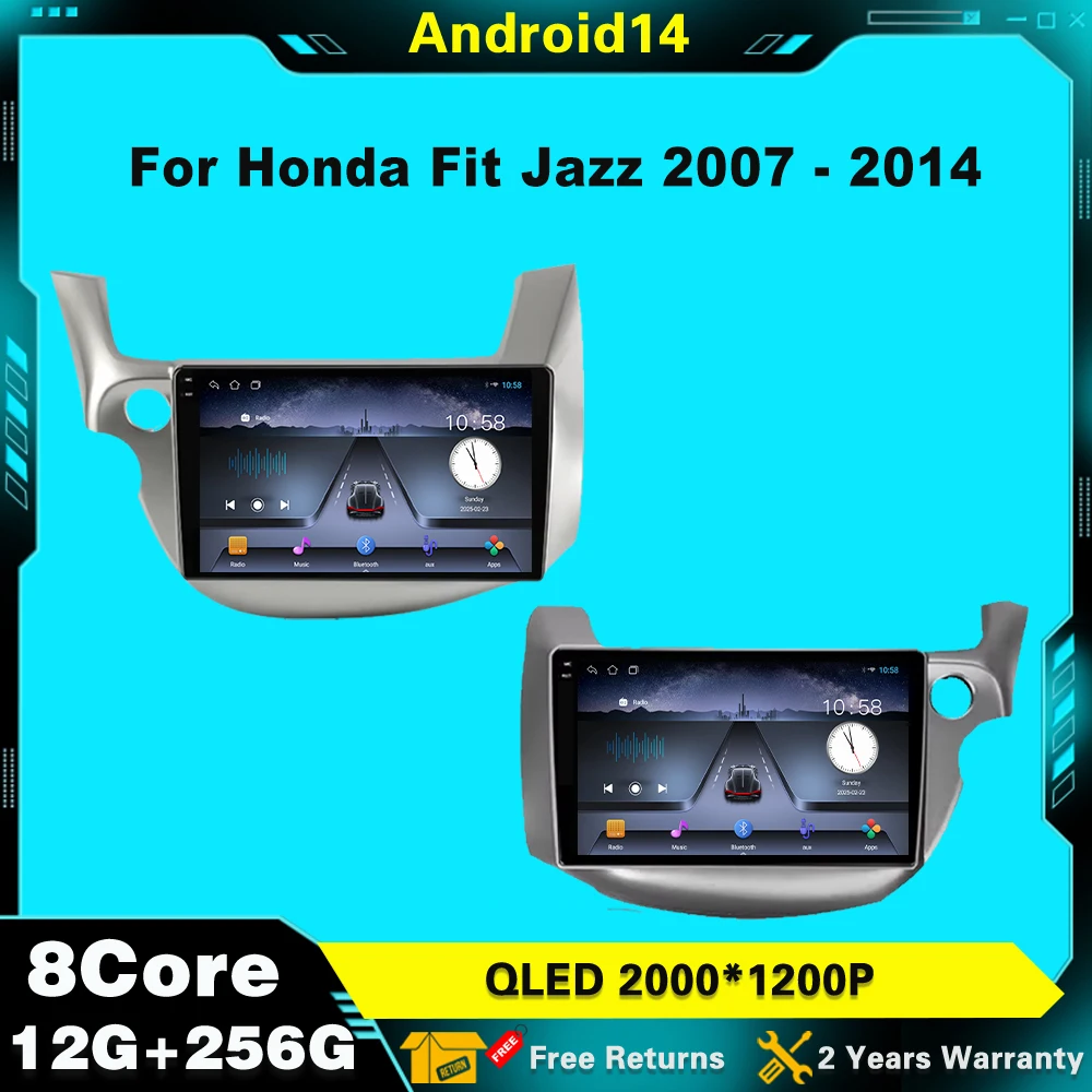 

Android14 For Honda Jazz Fit 2007 - 2014 10 inch WiFi IPS Touch Screen GPS NO 2din Car Radio Video Audio Mulitimedia0 Player