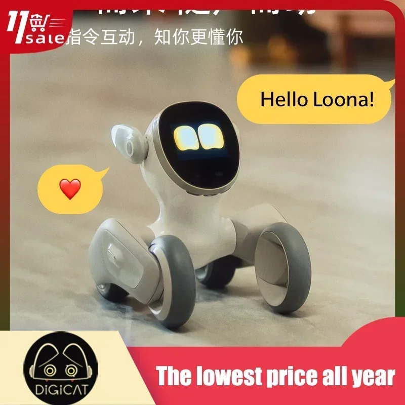 Loona Smart Robot Dog Intelligent Ai Emotional Robot Accompany Voice Machine Compatible Game Monitor Desktop Electronic Toy Gift