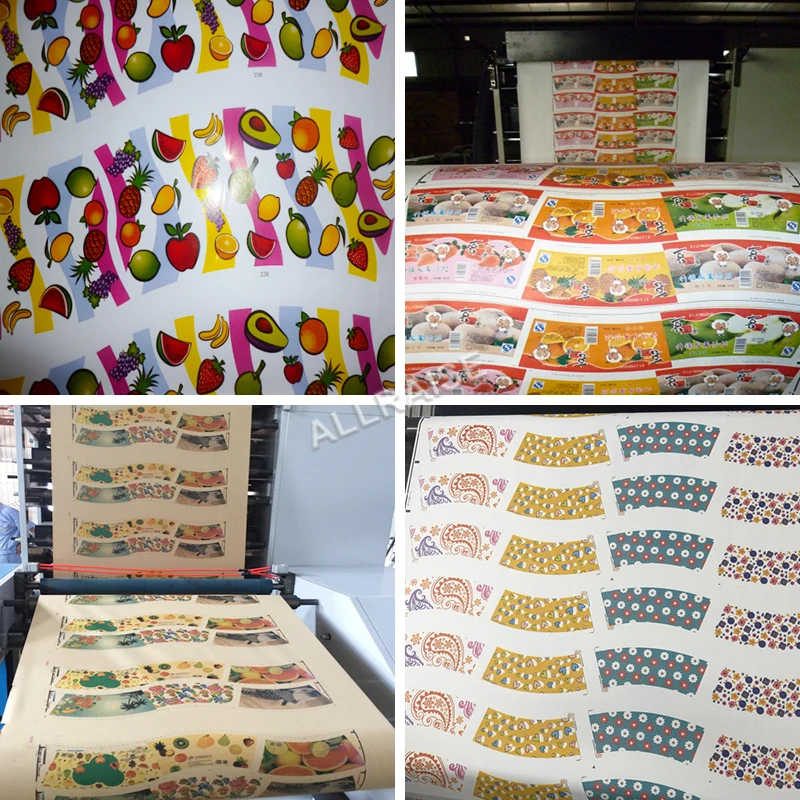 Wide Flexographic Fast Automatic Color Paper Coffee Cup Flexographic Printer Fan Printer Paper Cup Label Flexographic Mach