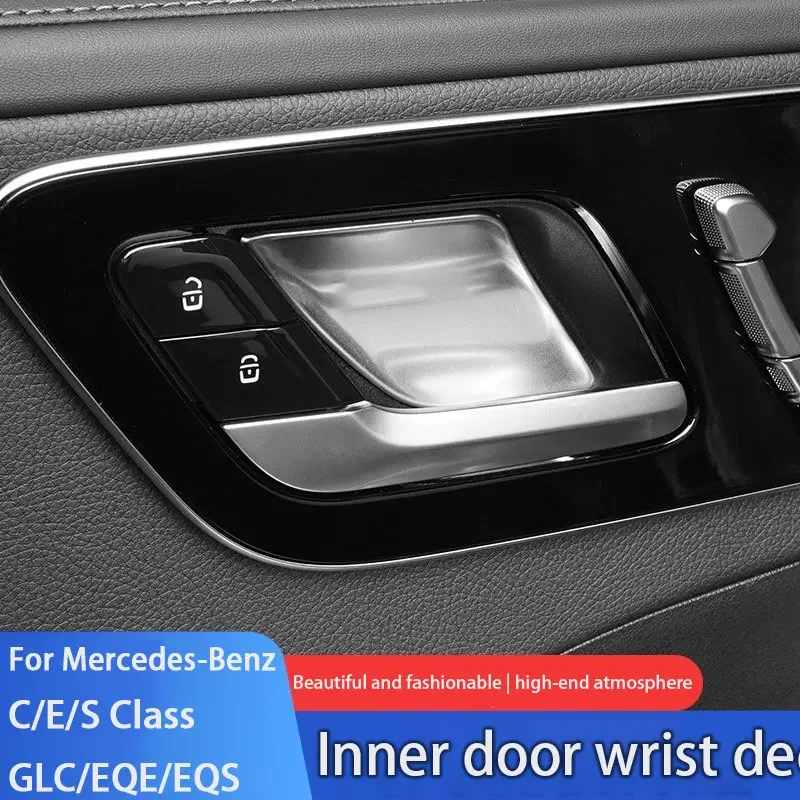 Do Mercedes Benz C200L C260L E300L GLC300L S400L EQE EQS Wewnętrzny panel drzwi samochodowych Naklejki dekoracyjne Akcesoria do wnętrza samochodu