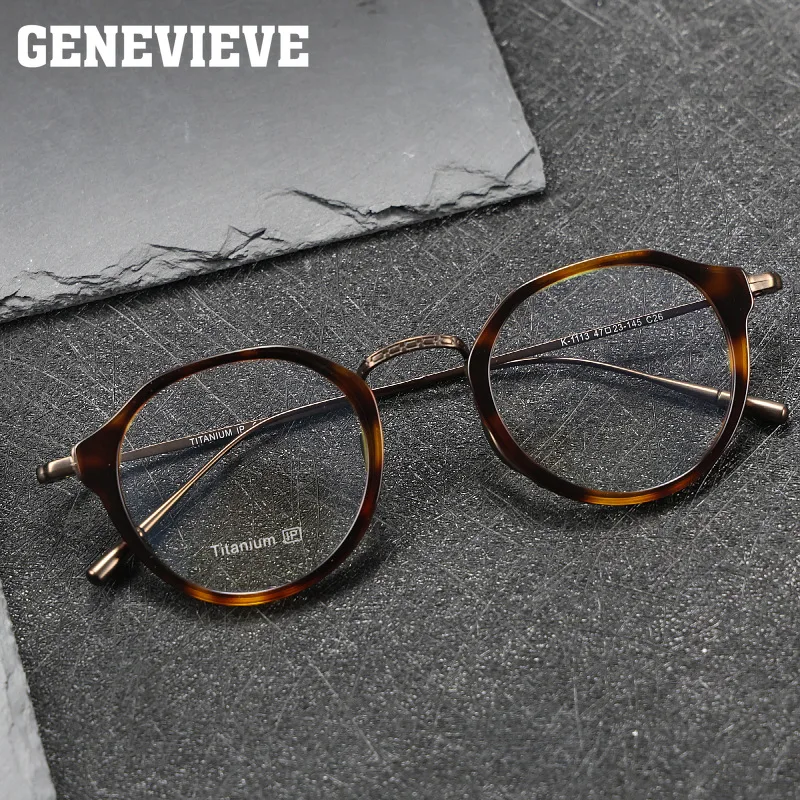 GENEVIEVE Minimalist Geometric Polarized Sunglasses Women Photochromic Anti Blue-ray Reading Glasses Customizable Prescription