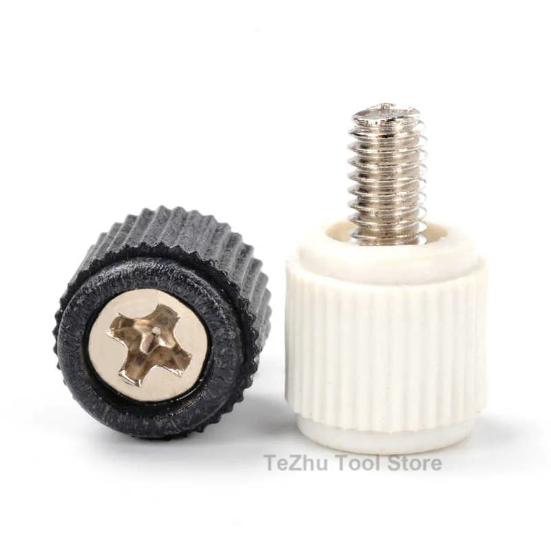 M3 M4 Thumb Screws knurled Head Thumb Bolt Machinery Tool Round Adjustment Hand Screw Computer Host Cross Plastic Small Screw