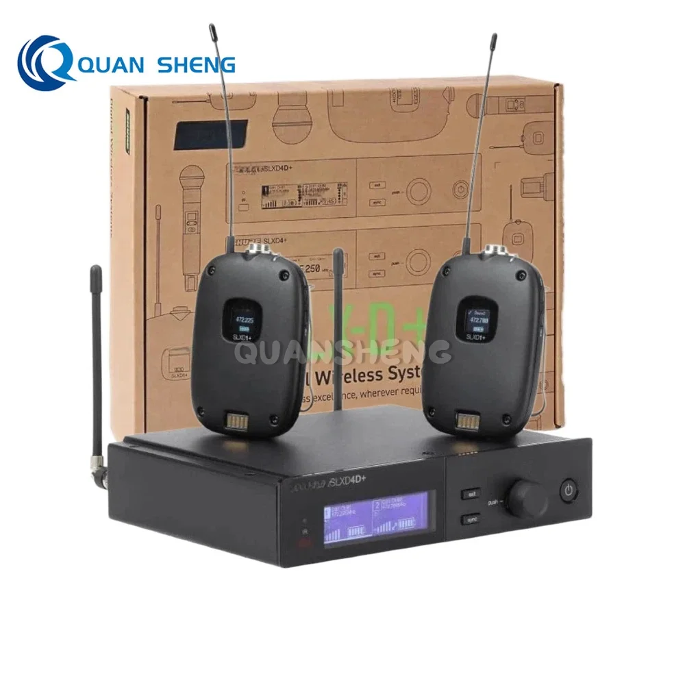 

SLXD4D+ S58 Wireless Dual-channel Bodypack Transmitter SLXD1 Studio-quality Sound Stable Signal For Stage Performance