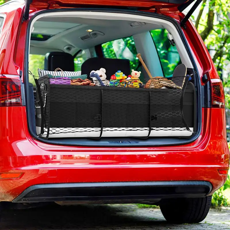 Trunk Cargo Storage Organizer Net Cargo Net For Car 27.56x47.24 Inch Trunk Organizers And Storage Truck Bed Cargo Net Heavy-Duty