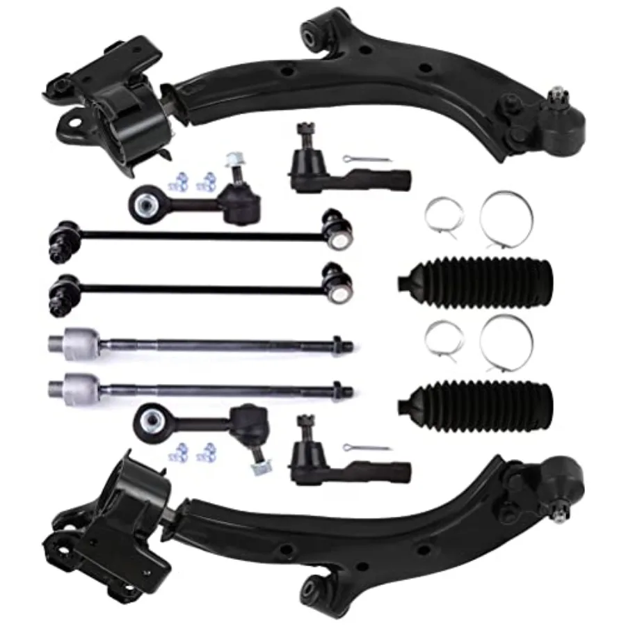 

Комплект подвески из 12 шт. для Honda CRV 20072011 В комплект входит передний нижний рычаг управления с шаровым шарниром, конец передней рулевой тяги, конец рулевой тяги Li.