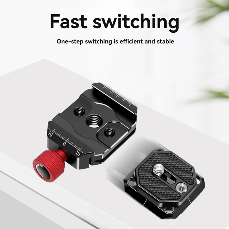 Abrazadera de placa de liberación rápida Universal, estabilizador de cámara SLR, Base de trípode, cardán, Base de liberación rápida, accesorios Arca de 38Mm