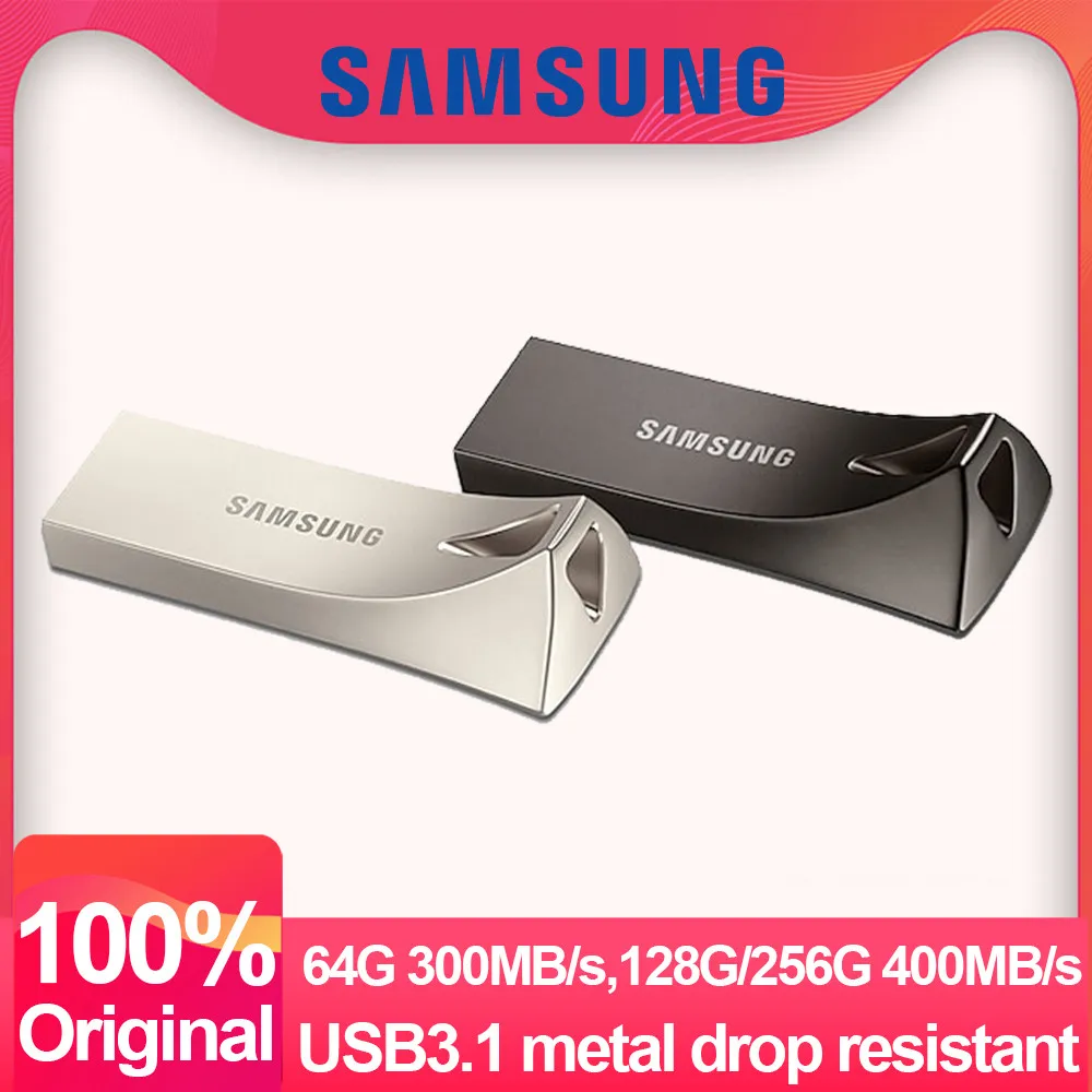 سامسونج USB فلاش حملة القرص 256GB 64GB 128GB Usb3.1 القلم محرك صغير بندريف ذاكرة عصا تخزين جهاز U القرص محرك فلاش صغير