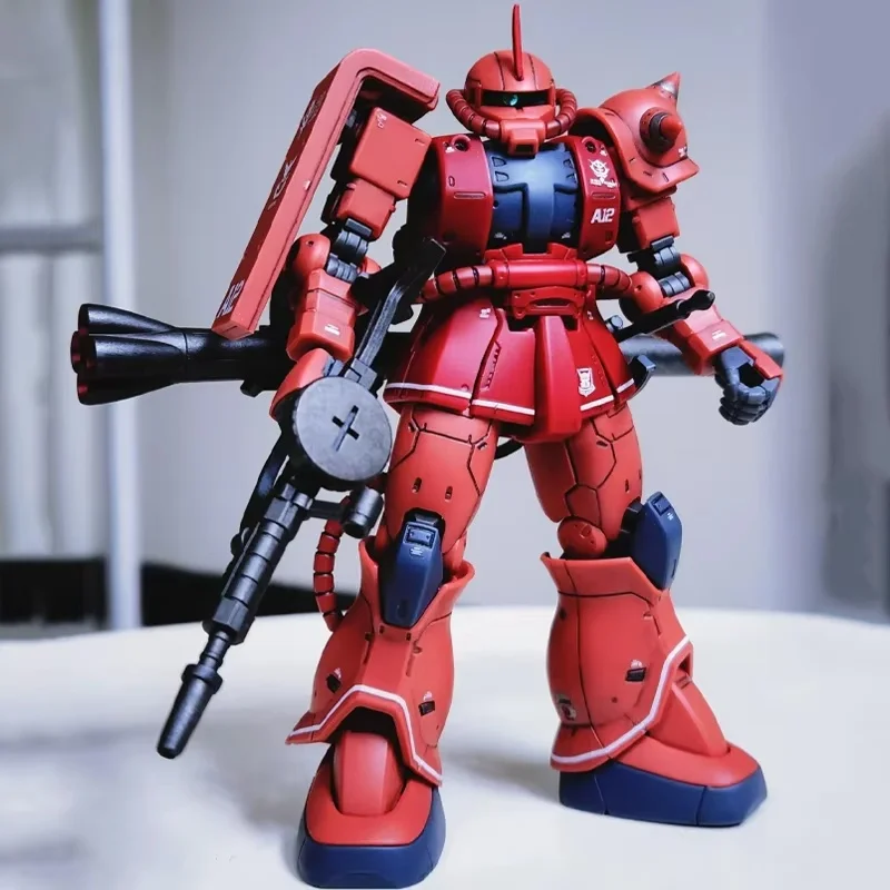 GTO Char's Zaku HG 1/144 Mech Bausatz Actionfiguren Desktop-Dekoration Puppen Spielzeug Geschenk Sammlerstück