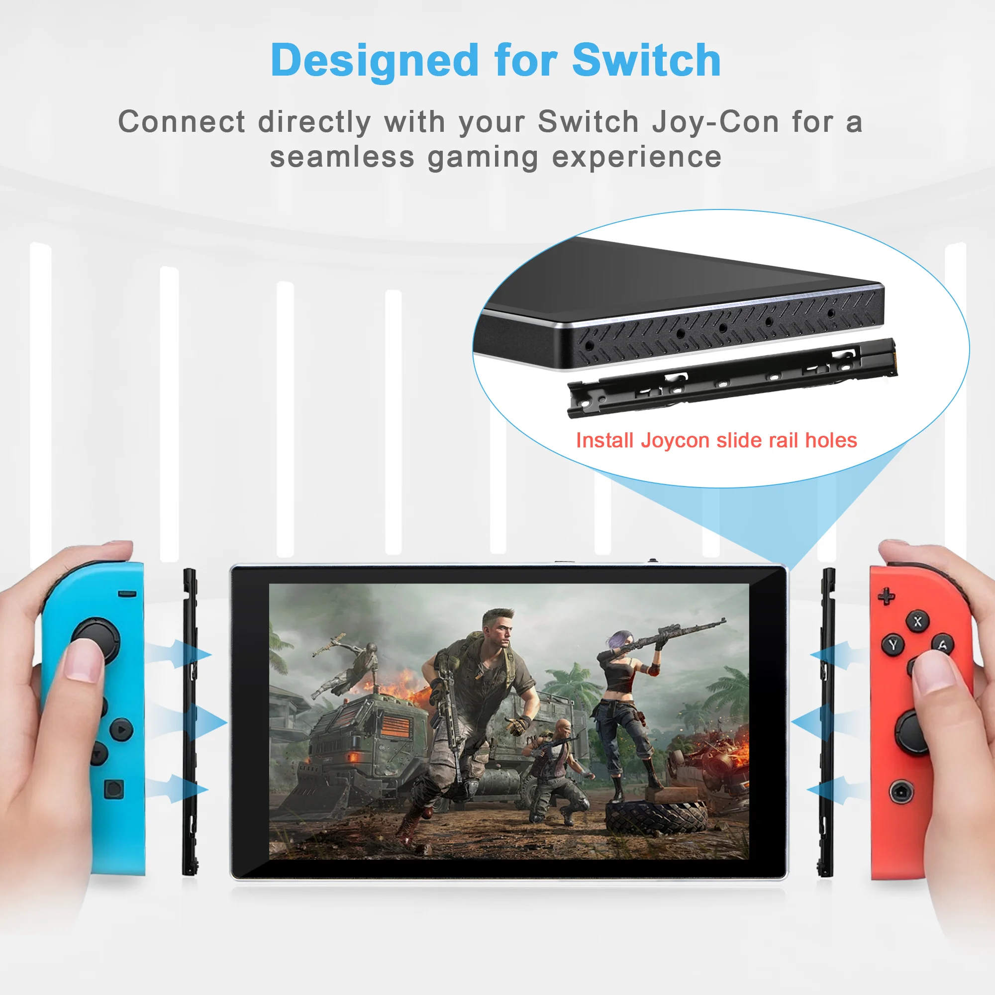 Wisecoco 7 Inch 1920x1080 FHD Portable Monitor Touch IPS Screen