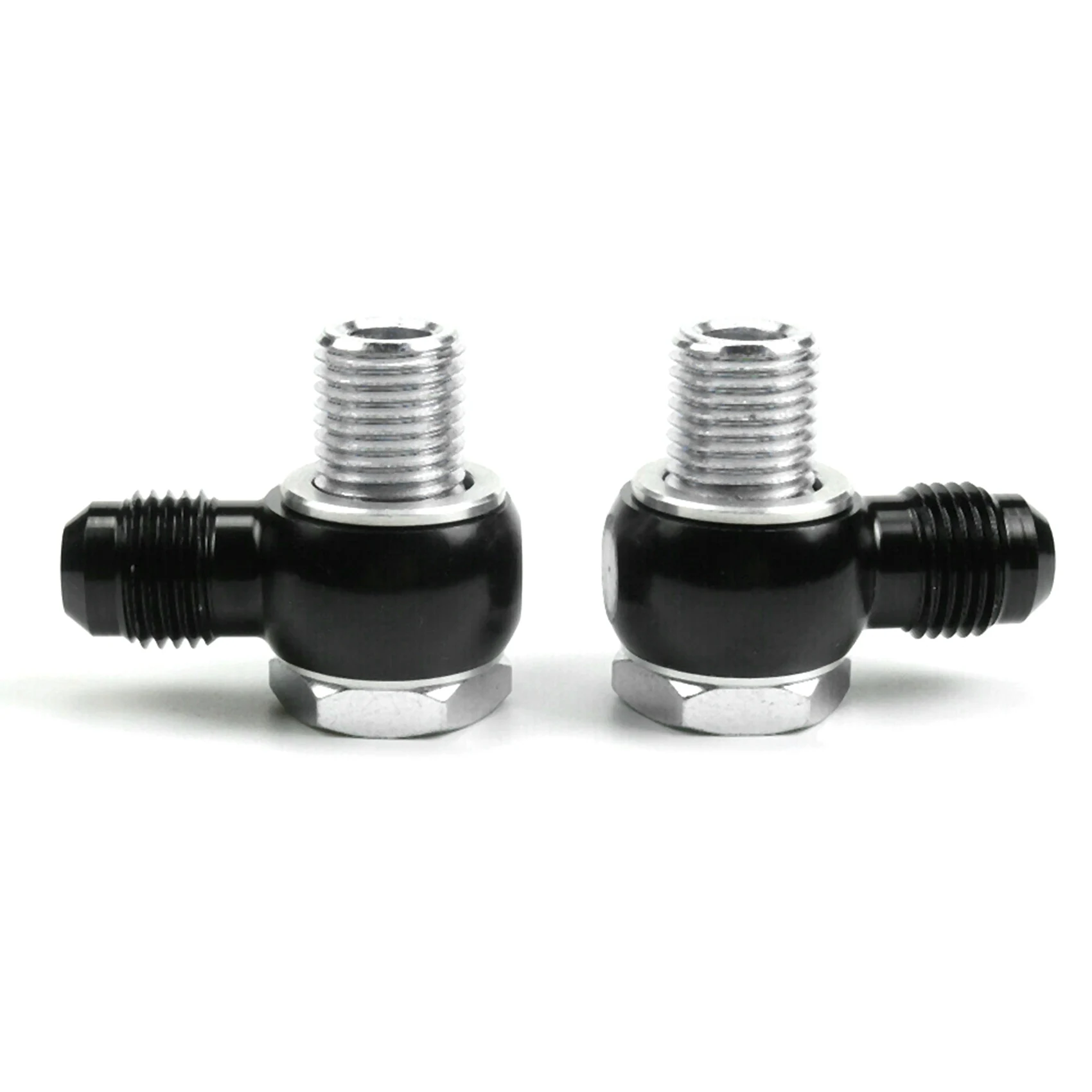 Stablize 10X For 6AN X 1/4 NPSM GM Turbo 350 400 700R4 4L60E Transmission Oil Cooler 90 Degree Banjo Fittings