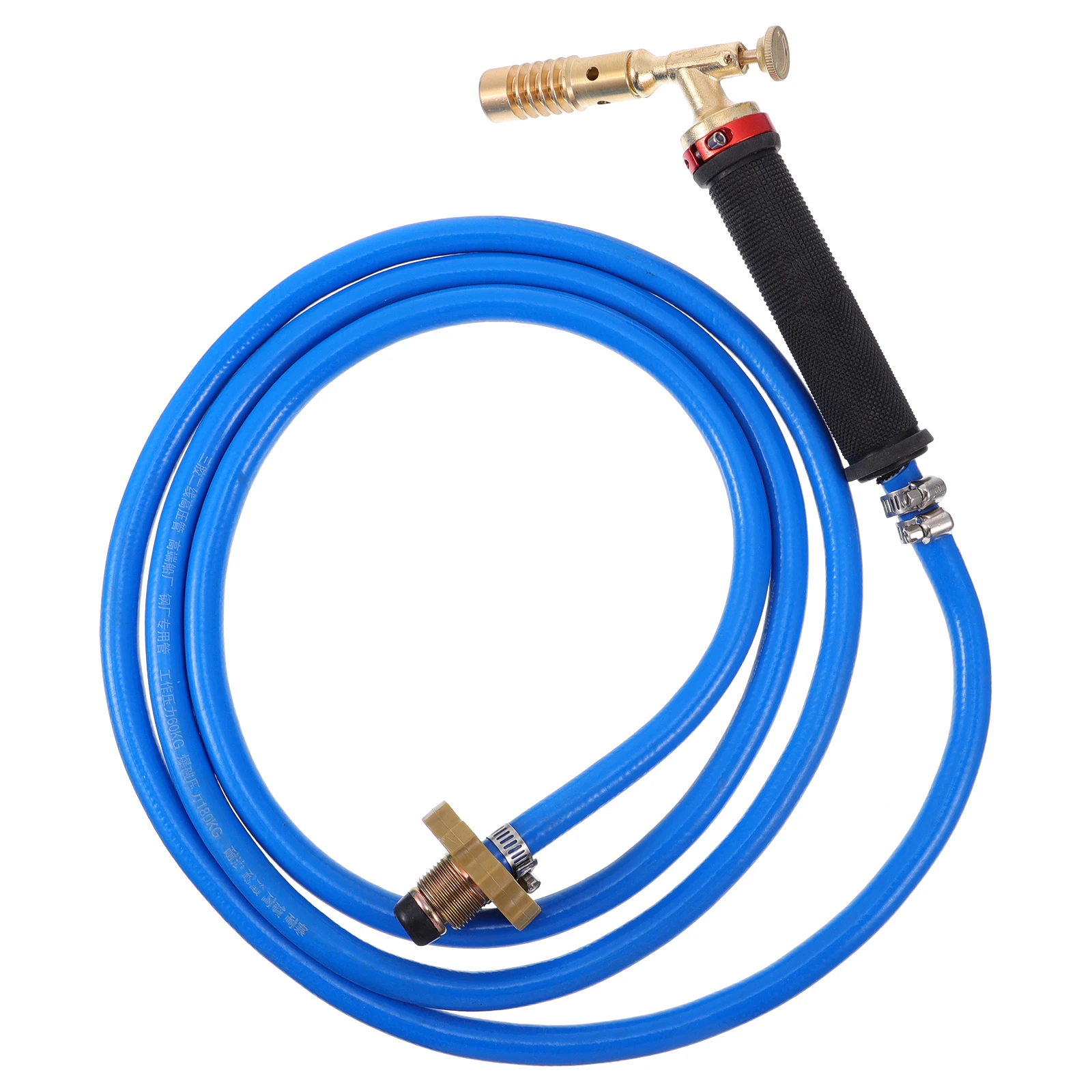 2.5M Trigger Start Propane Torch Liquefied Gas Portable Air Conditioner Hose High Temperature Hose Blue Explosion-Proof Pipe