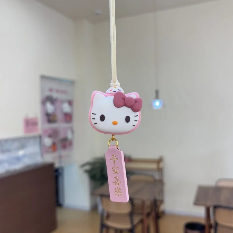 Sanrio Hello Kitty car lanyard creative high-appearance anime merchandise cartoon figurine cute car rearview mirror decoration