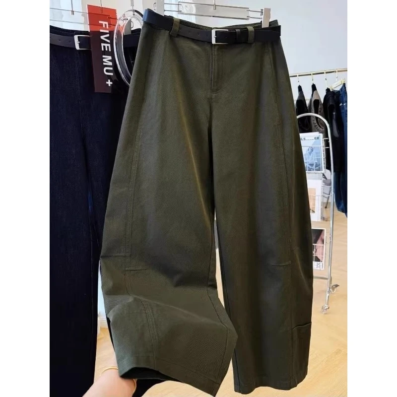 

Loose Straight Leg Jeans Casual Men's Women's Autumn Winter plus Size Workwear Jeans Couple's Bent Knife Pants