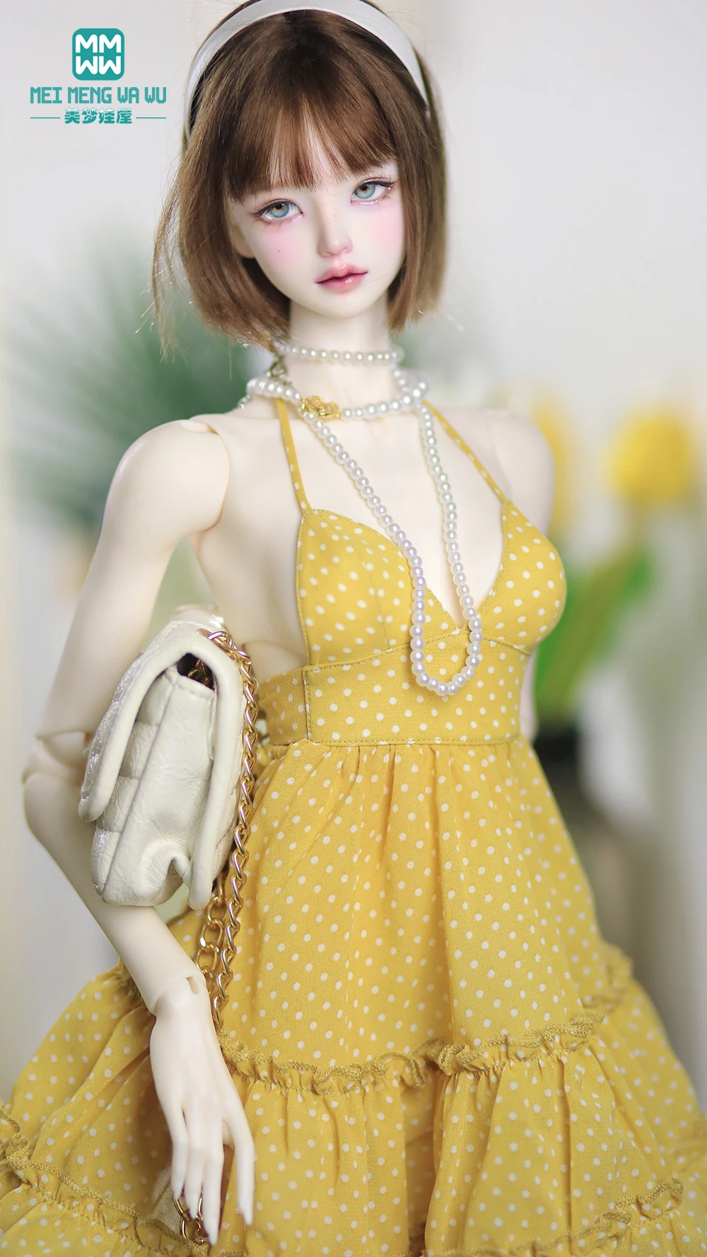 Passend für 60 cm große 1/3 SD DD BJD Spielzeug bewegliche Gelenke Puppe Modischer großer Rock Spielzeug Geschenk