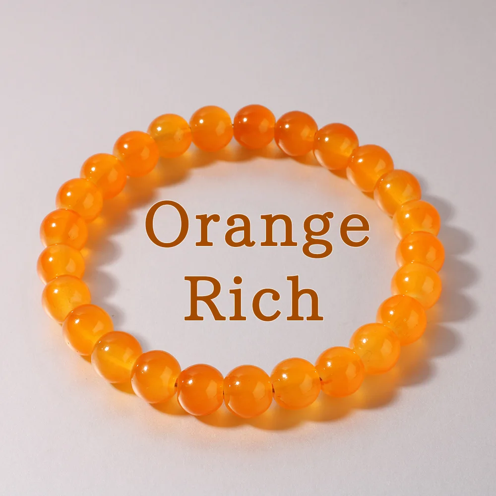 Exquisite Orange Crystal Beaded Bracelet - Handmade - Unisex - The Best Gift for Lovers, Friends, and Family