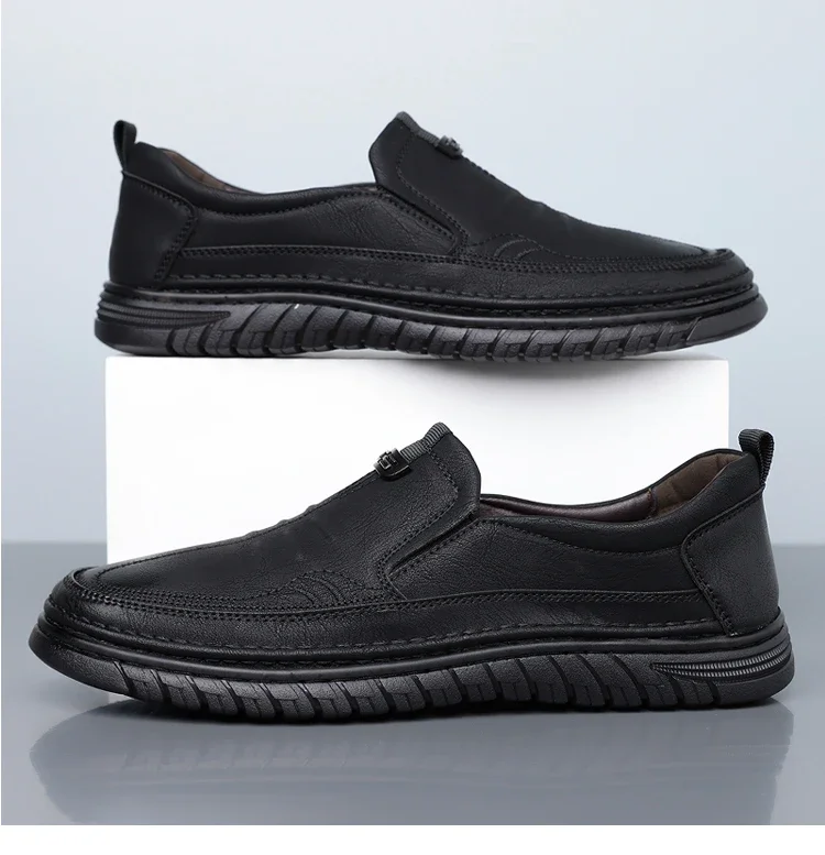 Herren Business-Slipper mit weicher Sohle, bequeme Freizeitschuhe, rutschfest, verschleißfest, Slip-On-Herrenschuhe-HT999 – Detail 11