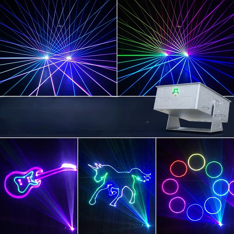 Jiechuang 20W high-power outdoor waterproof laser light scenic spot performance Aurora borealis light show landmark animation la