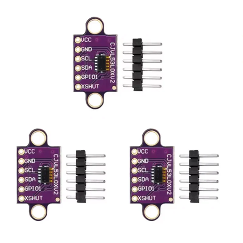1-10PCS VL53L0X Time-of-Flight (ToF) Laser Entfernung Sensor Breakout 940nm GY-VL53L0XV2 Laser Abstand Modul I2C IIC mit Pin