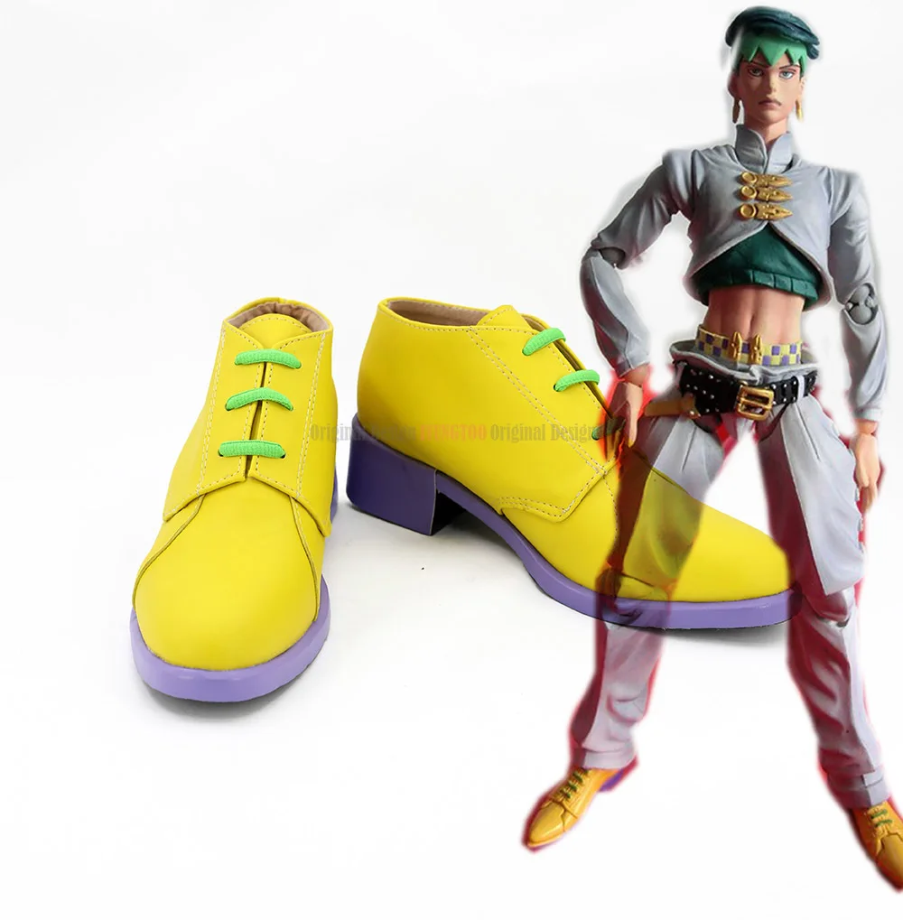 

Rohan Kishibe Cosplay JoJo'sBizarreAdventure Rohan Kishibe Cosplay Yellow Shoes Boots Custom Made