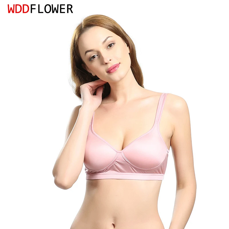 1PC 100% Mulberry Silk Basic Type Everyday Comfortable Wireless Bra Bralette SS408