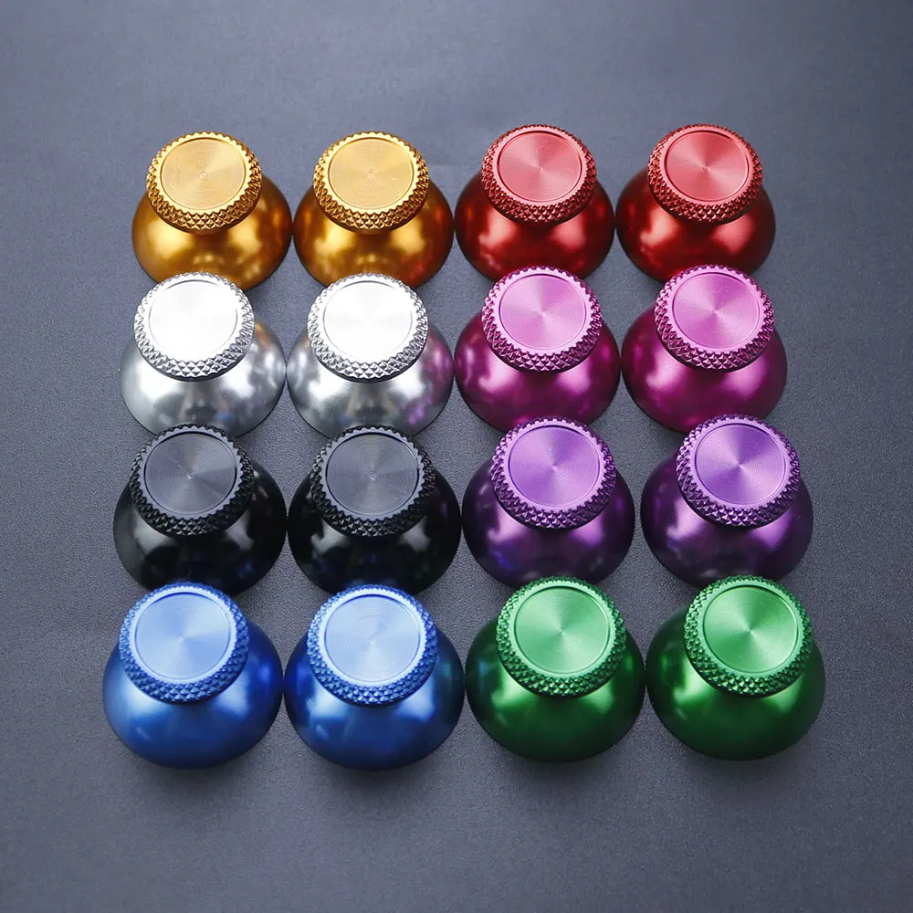 JCD 1pair Aluminum Metal Analog Joystick thumb Stick Grip Cap For PS5  Controller Gamepad Rocker Caps Thumbstick Accessories