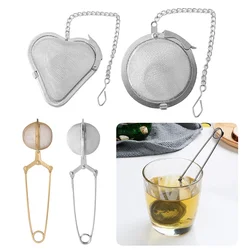 Gold Stainless Steel Tea Infuser Sphere Mesh Tea Strainer Herb Spice Filter Diffuser for Tea Pot Mug Teaware