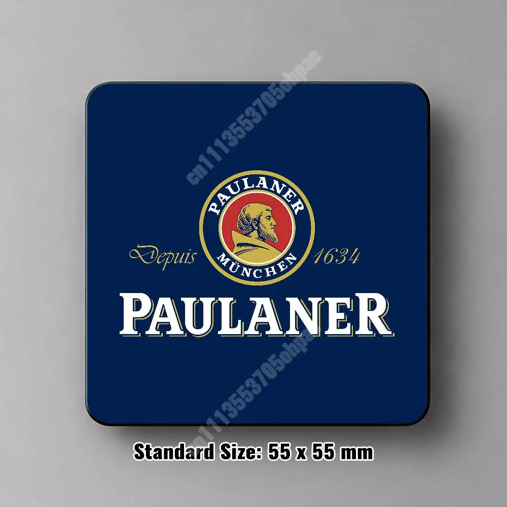 P-Paulaner Beer B-Brewery Munich Spezi Magnetic Sticker Reusable Fridge Decal for Metal Surfaces Magnet Marker