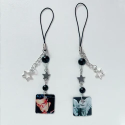 Deftones inspired beaded keychain / phone charm