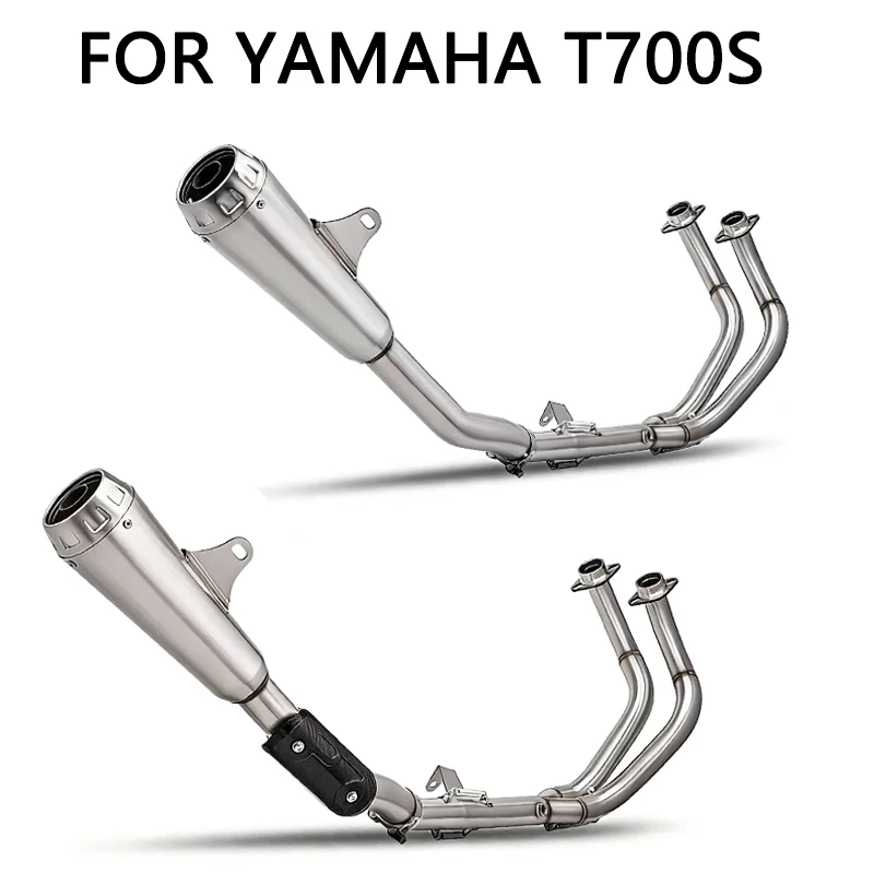 universal Original Muffler Escape Motorcycle Exhaust Header Link Pipe Slip-on For Tenere 700 2019 to 2026 XTZ 690 700 T7 T700