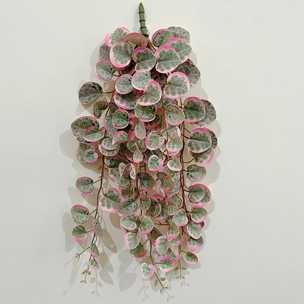 49 سنتيمتر النباتات الاصطناعية فاينز وهمية معلقة أوراق الأوكالبتوس البلاستيك أوراق الشجر الجدار الشنق الروطان ل ديكور حديقة المنزل الزفاف