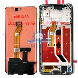 6.78 ''oryginalny wyświetlacz AMOLED dla Huawei Honor X9B LCD Magic6 Lite ekran dotykowy Digitizer dla honorowej magicznej 6 Lite X50 ramka LCD