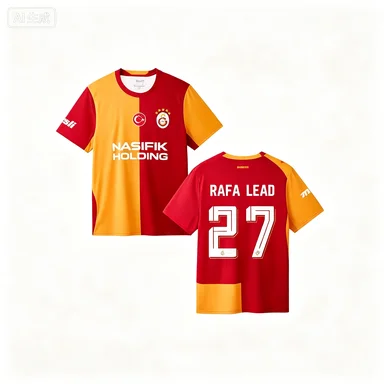 2026-27 Galatasaray Home Away Football Jersey Rafael Leão #27 Victor Osimhen #45 Unisex Breathable Family Matching Sports Tshirt