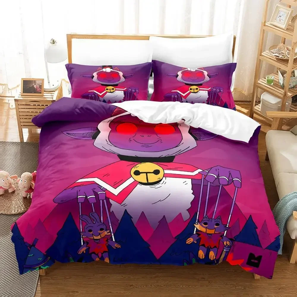 Cult of the Lamb Bedding Set Single Twin Full Queen King Size Bed Set Adult Kid Bedroom Duvet cover Sets 3D Anime Bed Sheet Set
