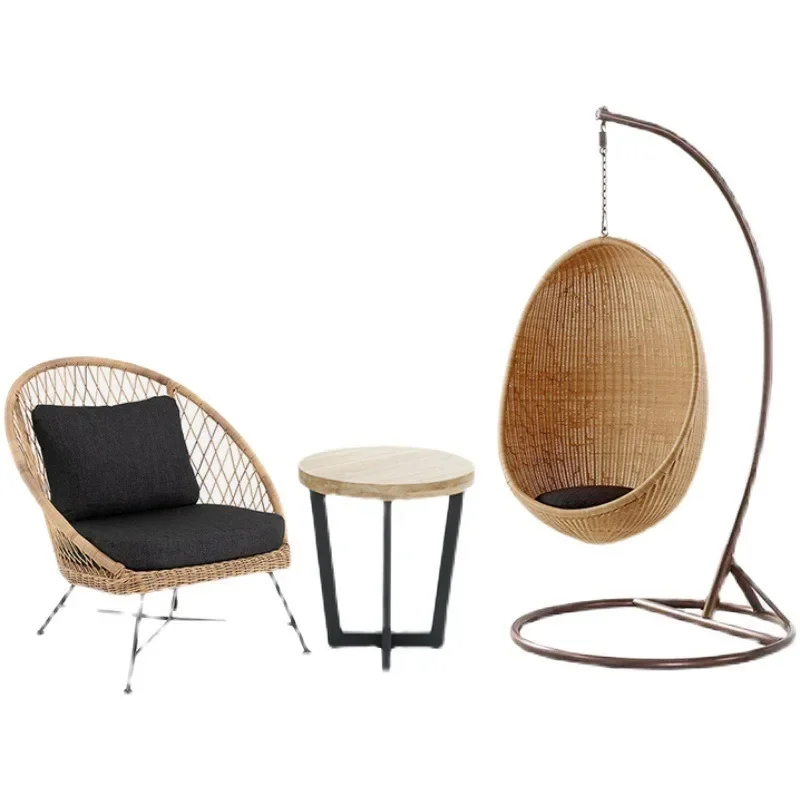 

Outdoor furniture, balcony, single rattan sofa, outdoor courtyard, waterproof table and chairs, homestay