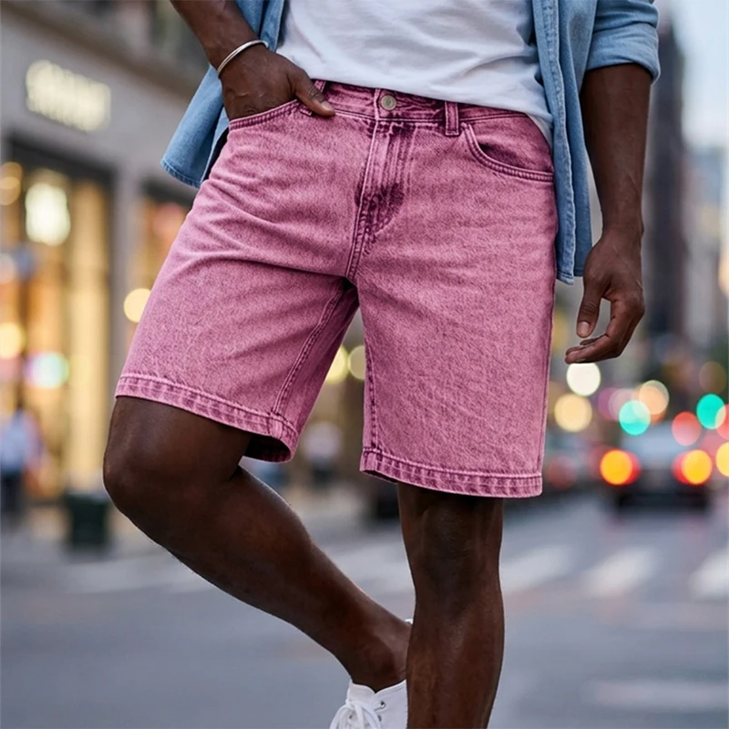 Men Vintage Denim Shorts 3