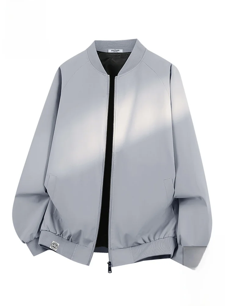 

Мужская повседневная куртка Paul Frank Monkey Face, осенняя, свободного кроя, в стиле бейсбольной куртки, простой дизайн, из полиэстера, с длинными рукавами